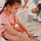 Hooded Beach Towel  - Coral Pink (6-10 Years)