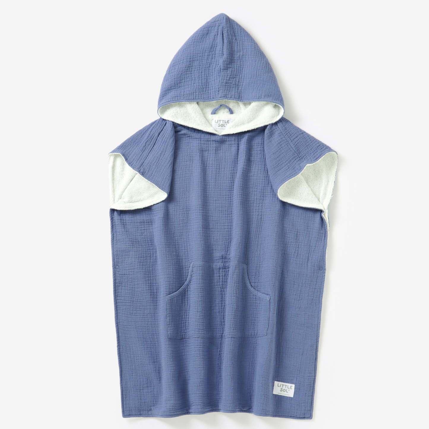 Hooded Beach Towel - Sea Blue (6-10 Years)