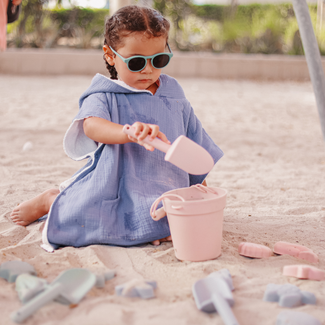 Hooded Beach Towel - Sea Blue (2-6 Years)