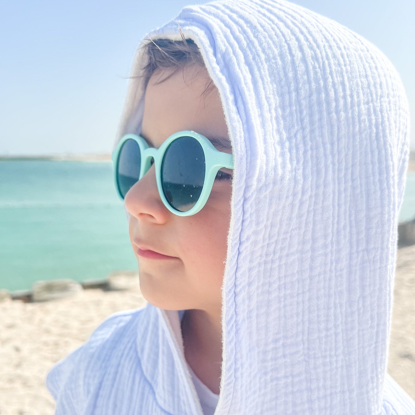 Hooded Beach Towel - Periwinkle (0-2 Years)
